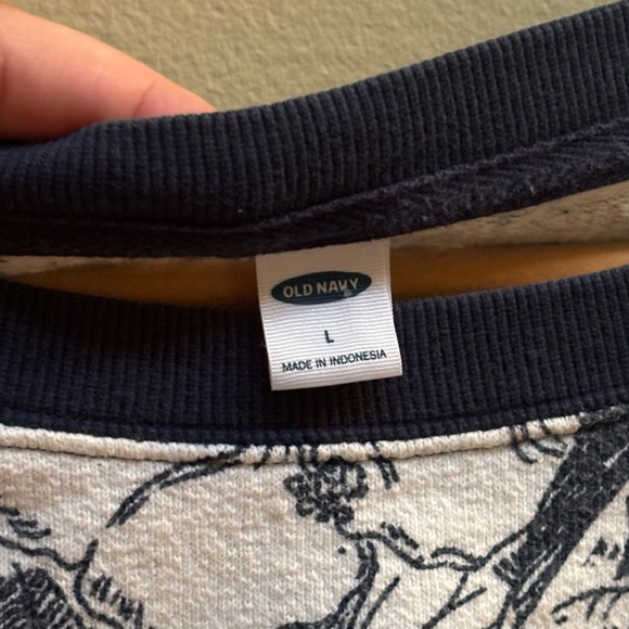 Old Navy Tropical Terry Cloth Crop Top - Picture 3 of 5